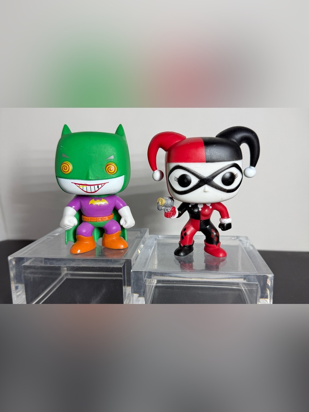 DC Funko Pop Lot: The Joker-Batman #65 (Loot Crate) & Harley Quinn #34